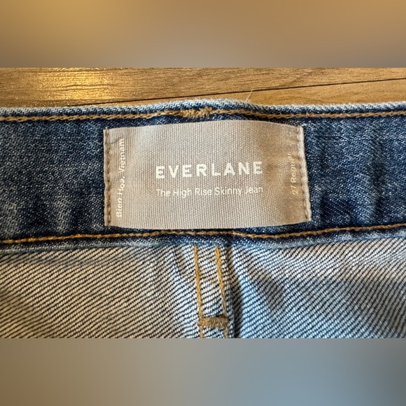 EVERLANE Womens THE HIGH
RISE SKINNY JEAN. SIZE 27 Regular - Picture 4 of 8